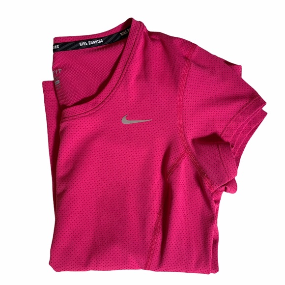 Nike Running Hot Pink Dri-Fit Athletic Tee - Picture 12 of 16